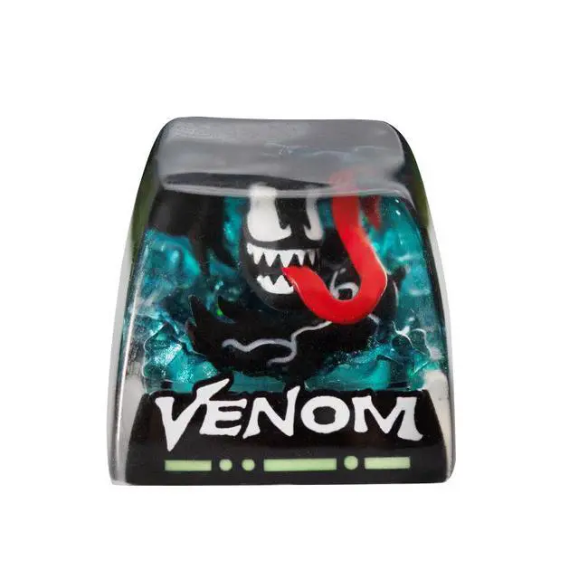Alt view image 4 of 4 - Marvel series Venom glue resin keycap transparent keycap single personality anime mechanical keyboard cap ESC gift (just the keycap)