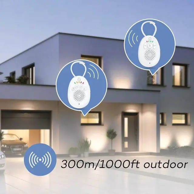 Alt view image 3 of 7 - WUSU ABM01 Lullaby Baby Walkie-Talkie Baby Monitor Baby Care Device Two-Way Communication Baby Guardian Device