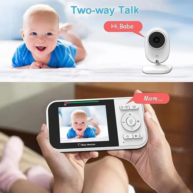 Alt view image 3 of 7 - SP218 Wireless Baby Monitor Smart Baby Monitor Cradle Song Baby Care Device Child Camera