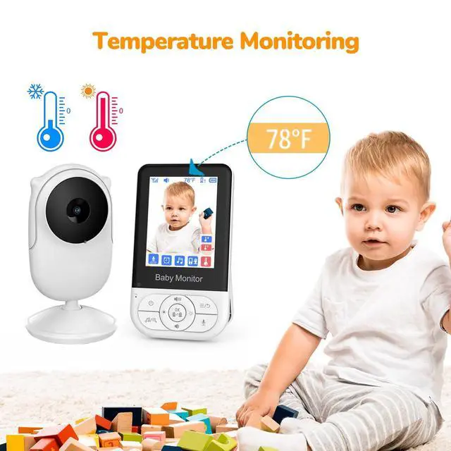 Alt view image 3 of 7 - MC628B 2.8-inch baby monitor - Wireless with screen voice communication baby monitor - Baby care device