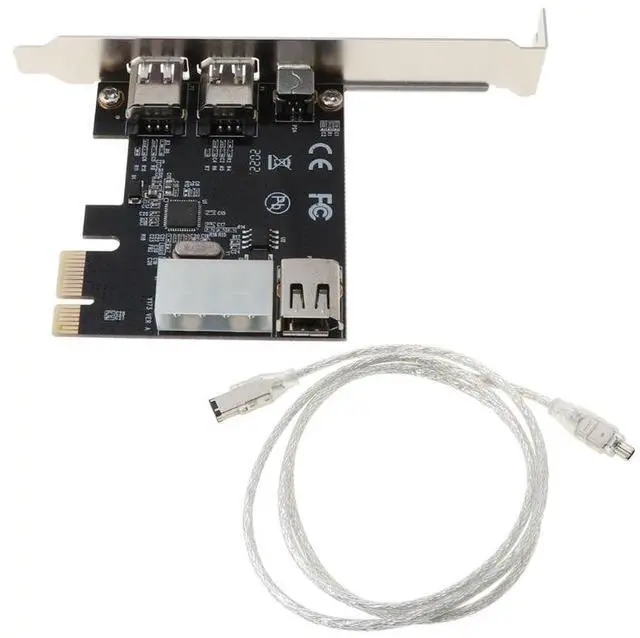 Main image of PCI-E 1394 Video Capture Card, PCIe 1X FireWire Card for Camera/DV, Plug & Play No Driver Required Low-Profile-Small Bracket
