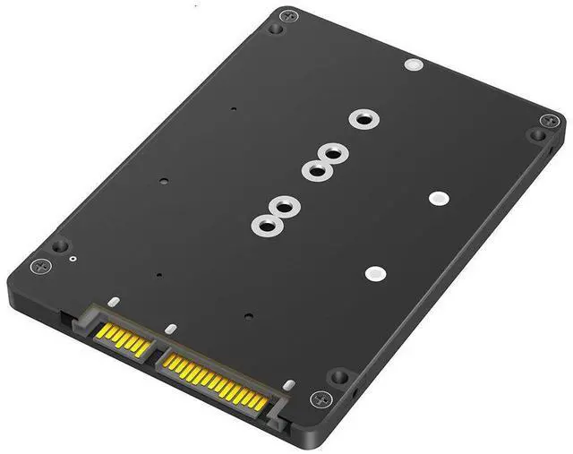 Alt view image 2 of 7 - mSATA / M.2 NGFF to SATA 3.0 SSD Adapter Card Converter for Desktop PC / External Hard Drive Enclosure With Enclosure