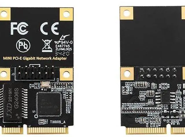 Alt view image 2 of 4 - Mini PCIe to Gigabit Ethernet Card I210AT Chip, 1000Mbps Wired LAN Adapter for Desktop & Industrial PC