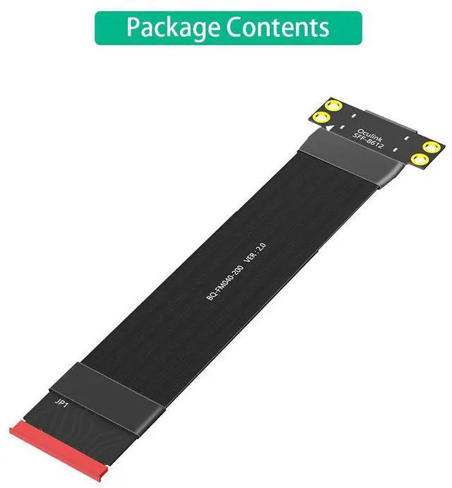 Main image of M.2 to Oculink Adapter Cable NVMe M.2 to SFF-8611 / SFF-8612, PCIe 4.0 Graphics Card Extension Cable