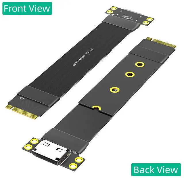 Alt view image 4 of 5 - M.2 to Oculink Adapter Cable NVMe M.2 to SFF-8611 / SFF-8612, PCIe 4.0 Graphics Card Extension Cable