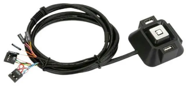 Main image of Desktop Computer Power Switch for Internet Cafe, Dual Audio Ports, Remote Control