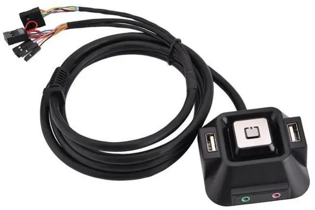 Alt view image 3 of 4 - Desktop Computer Power Switch for Internet Cafe, Dual Audio Ports, Remote Control