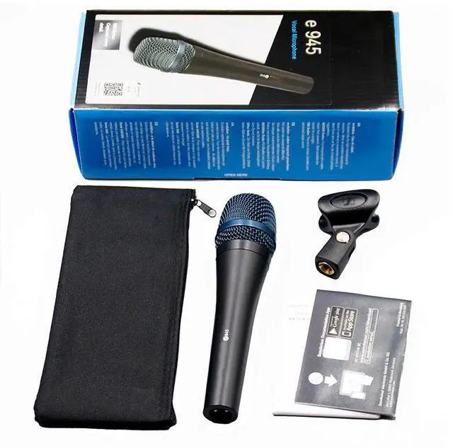 Alt view image 3 of 4 - E945 dynamic microphone, professional wired live broadcast handheld karaoke microphone for stage performances, singing host microphone