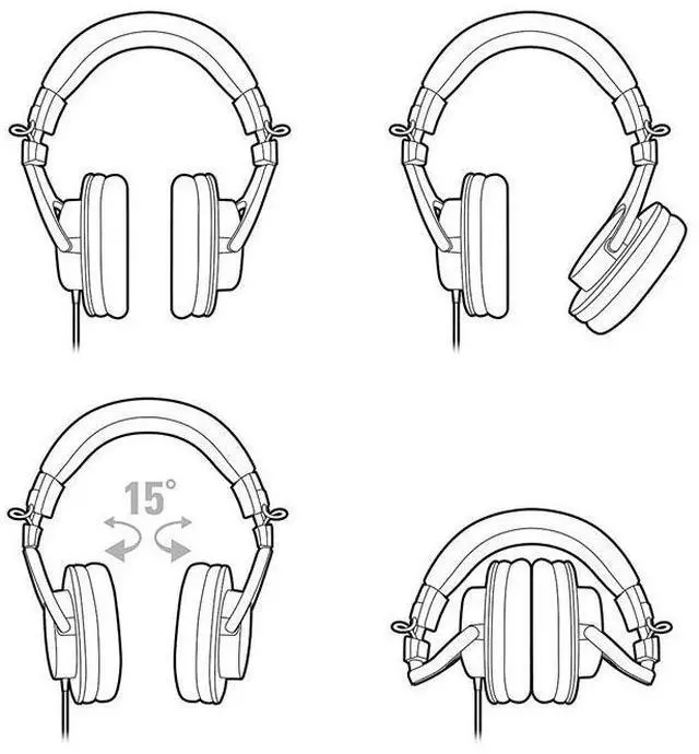 Alt view image 3 of 4 - ATH-M30x Professional Monitoring Headphones - 40mm driver, 96dB impedance, 47, studio sealed headband, in stock