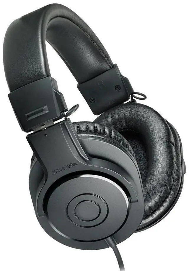 Main image of ATH-M20x Over-ear Monitoring Headphones, 3-meter single-sided cable, 90° rotating ear cups, noise reduction, live streaming, recording, mixing