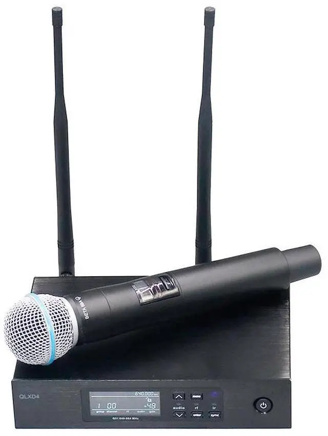 Alt view image 4 of 4 - QLXD4 one-to-one wireless microphone for stage use, dedicated to performances, digital microphone for home use, SM58/BETA58A