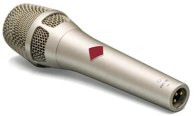 Main image of KMS105 large diaphragm condenser microphone - live broadcast microphone, recording microphone, recording studio host microphone, 34mm GOLD