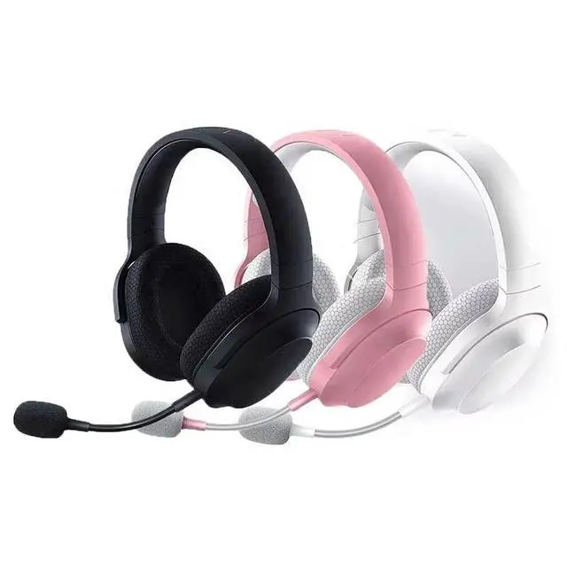 Alt view image 4 of 4 - Swordfish X powder crystal mercury head-mounted wireless computer dual-mode Bluetooth gaming headphones with microphone