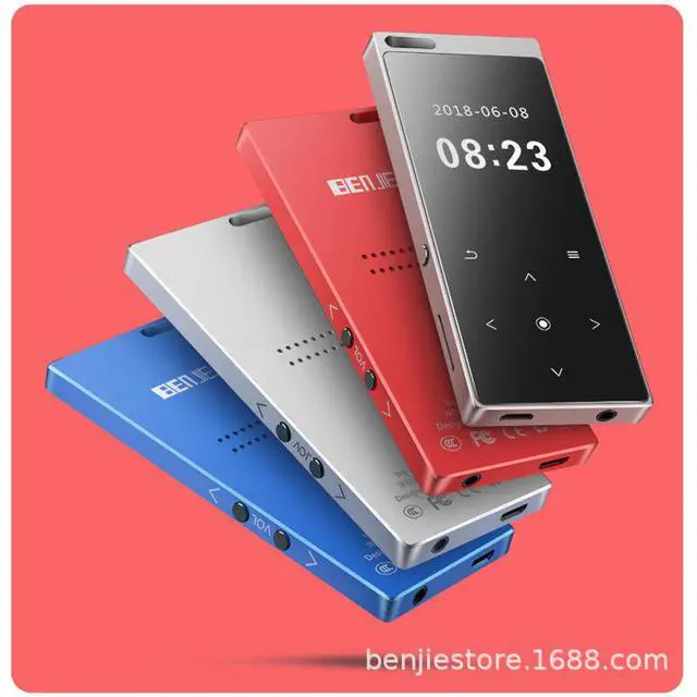 Alt view image 4 of 5 - Bluetooth external MP3/MP4 player - Student mini ultra-thin touch portable lossless playback device