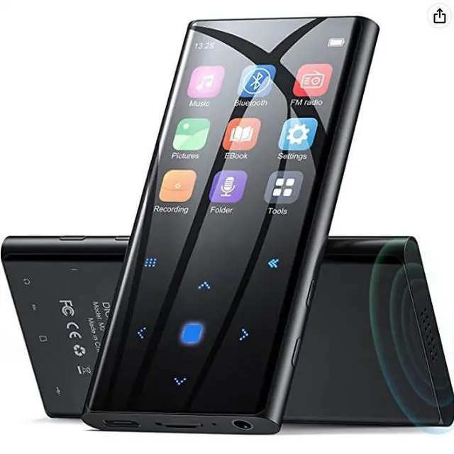 Alt view image 4 of 5 - M2 Bluetooth MP3/MP4 player for students. MP5/MP6 e-book with lyrics. English learning support. Card slot included.
