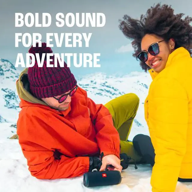 Alt view image 2 of 5 - FLIP 5, Waterproof Portable Bluetooth Speaker, Black, Small