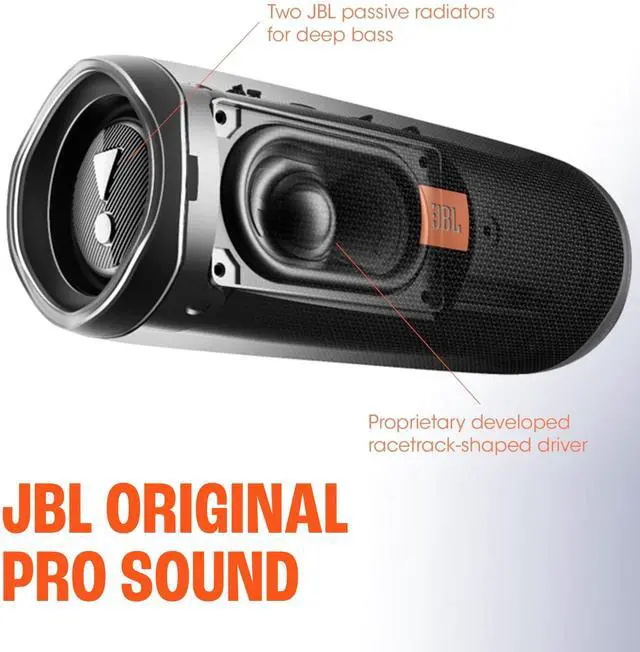 Alt view image 3 of 6 - JBL FLIP 5, Waterproof Portable Bluetooth Speaker, Black, Small