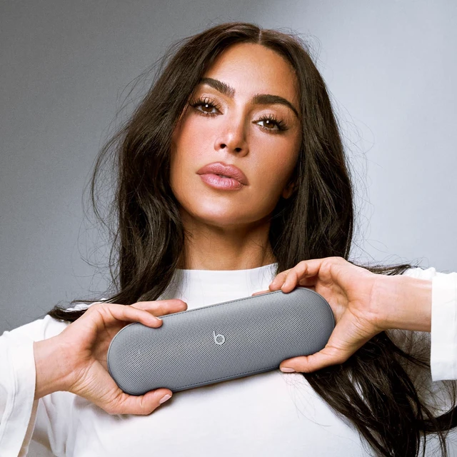 Alt view image 2 of 7 - Beats Pill x Kim Kardashian - Wireless Bluetooth Speaker and Portable Charger via USB-C - Up to 24 Hours Battery Life, IP67 Water Resistant, Apple & Android Compatible, Built-in Mic Dark Gray