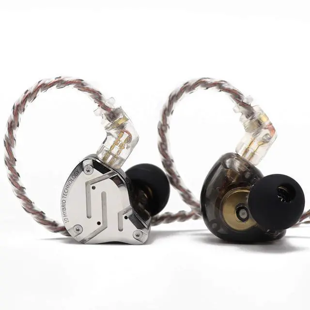 Main image of 4BA+1DD 5 Driver in Ear Monitor, HiFi Wired Earbuds, Gaming Earbuds, Hybrid IEM Earphones with Stainless Steel Faceplate, Detachable Cable for Musician(with Mic, Black)