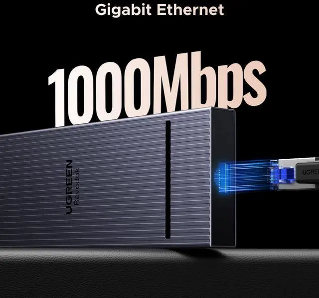 Alt view image 7 of 7 - 12 in 1 Triple 4K Docking Station with 2 HDMI, DP, 2x10G USB C, 2×USB-A2.0, 100W PD, SD/TF, 1000Mbps Ethernet, 3.5MM Audio, Revodok Pro USBC Hub Multiple Adapter for MacBook, DELL, HP and More