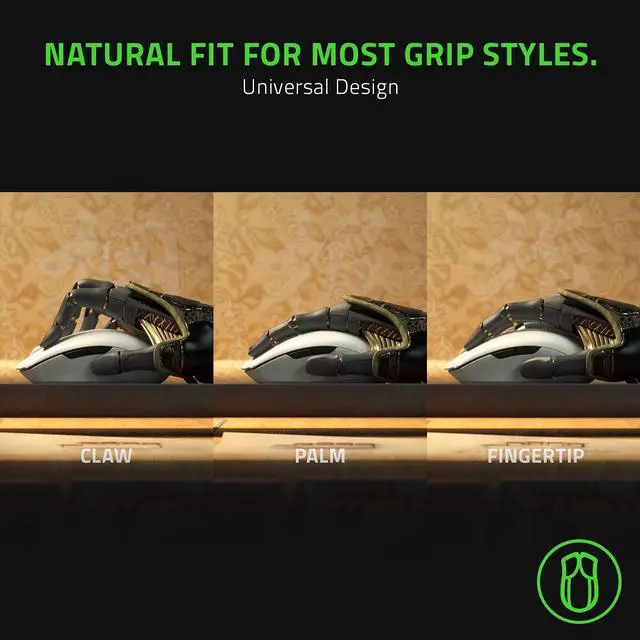 Alt view image 6 of 6 - Wireless Gaming Mouse Ultra Lightweight & Portable, Bluetooth & 2.4Ghz Wireless Connectivity, 18K DPI, Up to 950hrs Battery Life, Compatible with PC & Mac White