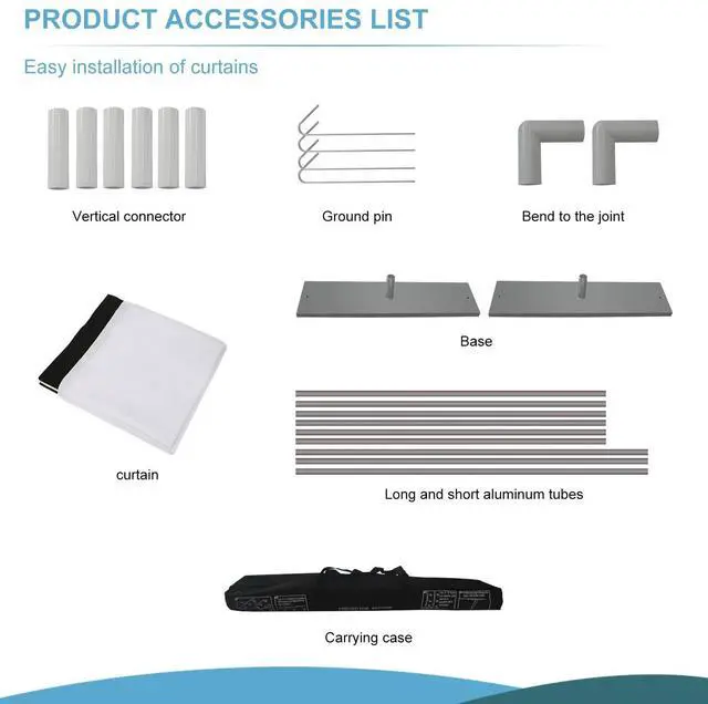 Alt view image 5 of 7 - Projector Screen with Stand 120 inch 16:9 HD 4K Outdoor Indoor Projection Screen for Home Theater 3D Fast-Folding Projector Screen with Stand Legs and Carry Bag Projection Movie Wrinkle-Free