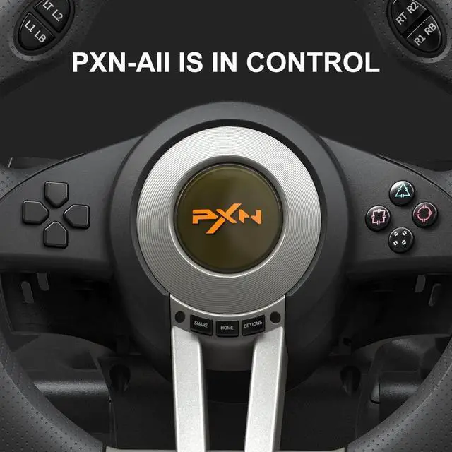 Alt view image 4 of 6 - PC Racing Wheel, V3 PRO 180 Degree Universal USB Car Sim Game Steering Wheel with Pedals for Xbox One, Xbox Series S/X, PS3, PS4, Switch