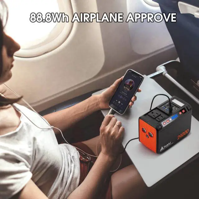 Alt view image 7 of 7 - 88.8Wh Portable Power Station Lithium Battery Solar Generator Power Bank with 110V AC Outlet Battery Backup for Camping Home Use Emergency(Solar Panel Optional)