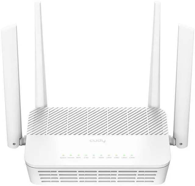 Main image of WR3000S AX3000 Dual Band WiFi 6 Mesh Router, 5 Gigabit Ethernet RJ45 Ports, 4 Antennas, MU-MIMO, OpenVPN, Wireguard, Zerotier, Ipsec VPN, Cloud APP