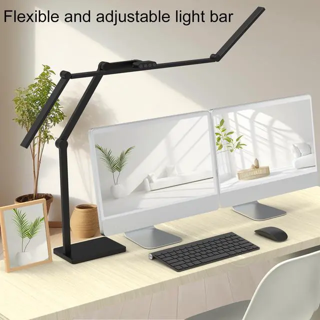 Alt view image 6 of 6 - 36W 3000LM Ultra Bright Architect Desk Lamp with Base, 47.4Inches Wide Tall Overhead Desk Light for Home Office, Dimmable Table Light with Remote for Desktop Working,Drafting,Reading