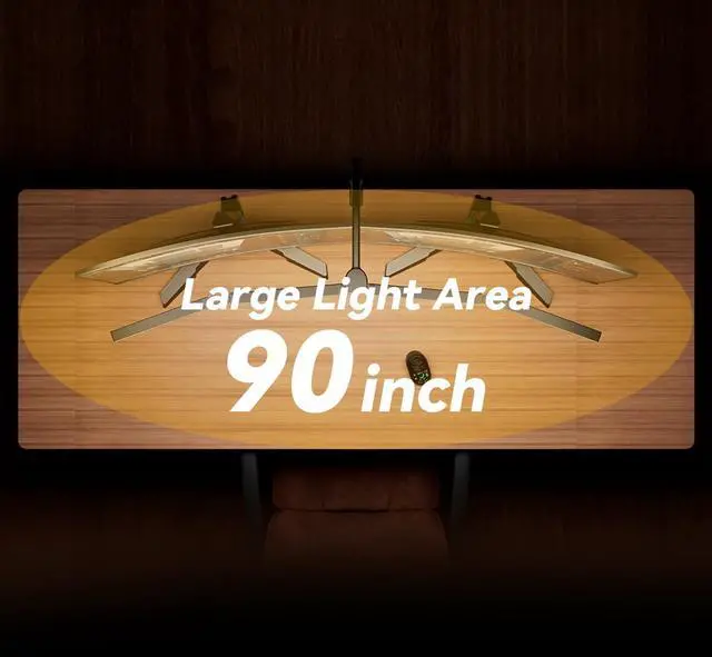 Alt view image 7 of 7 - Adjustable LED Desk Lamp Stepless Dimming & Color Temp Remote Control, Eye-Caring 4 Large Bright Light Souce for Home Office, Gooseneck, Clamp Base, 5 Lighting Modes for Reading, Computer, DIY