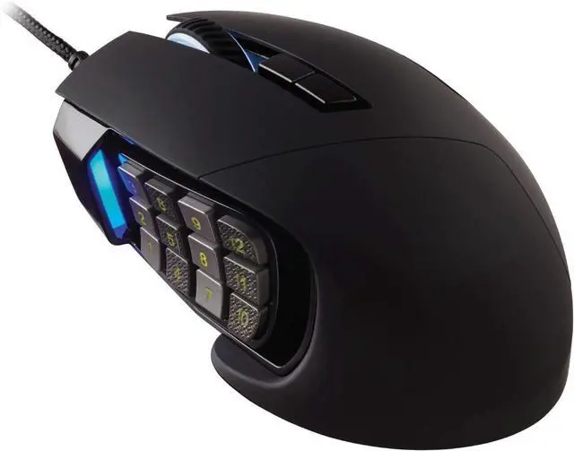 Main image of SCIMITAR RGB ELITE Wired MOBA/MMO Gaming Mouse  18,000 DPI  17 Programmable Buttons  iCUE Compatible  PC, Mac, PS5, PS4, Xbox  Black