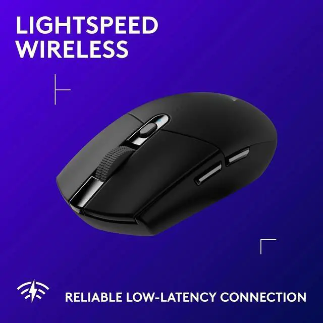 Alt view image 3 of 5 - G305 LIGHTSPEED Wireless Gaming Mouse, Hero 12K Sensor, 12,000 DPI, Lightweight, 6 Programmable Buttons, 250h Battery Life, On-Board Memory, PC/Mac - Black