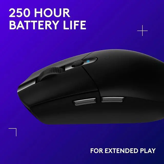 Alt view image 4 of 5 - G305 LIGHTSPEED Wireless Gaming Mouse, Hero 12K Sensor, 12,000 DPI, Lightweight, 6 Programmable Buttons, 250h Battery Life, On-Board Memory, PC/Mac - Black