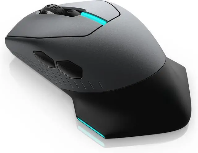 Main image of Wired/Wireless Gaming Mouse AW610M - 16000 DPI Optical Sensor, 350 Hour Rechargeable Battery, 7 Buttons, 3-ZONE 16.8m AlienFX RGB Lighting, Ergonomic - Dark Side of the Moon