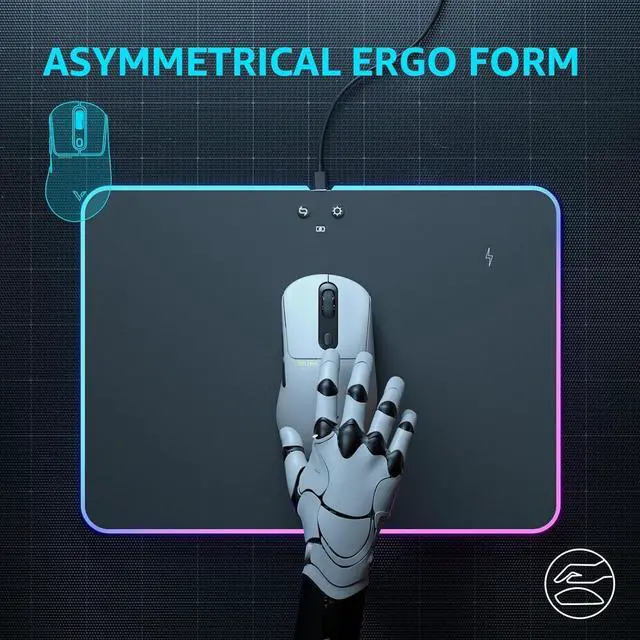 Alt view image 4 of 5 - VT3PRO MAX Wireless Gaming Mouse, 59g Superlight, 8KHz Polling, PAW 3950 Ultimate Optical Sensor, 30K Independent X/Y DPI, 1+8 Programmable Buttons, 200H Battery Life, Classic Shape, PC, White