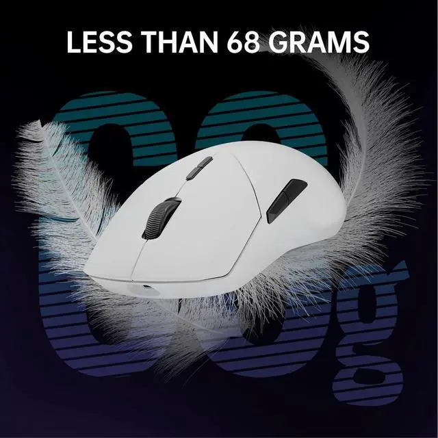 Alt view image 4 of 5 - VT9PRO 4K Wireless Gaming Mouse, PAW 3398 Sensor, 26000 DPI, 4KHz Polling Rate, 0.25ms Response Time, Lightweight, 10 Programmable Buttons, 180h Battery Life, On-Board Memory, PC - White