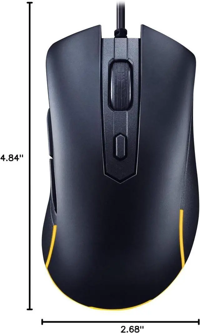 Alt view image 4 of 4 - TUF Gaming M3 Gen II Gaming Mouse, Wired, 59g Lightweight, IP56 dust & Water Resistance, Antibacterial Guard, 8K DPI Optical Sensor, 6 Programmable Buttons, Teflon Mouse feet, Black