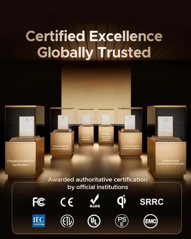 Alt view image 2 of 4 - Air5 Pro Hi-Res Wireless Earbuds, LDAC & aptX Lossless, 10mm Hi-Fi Driver, , Adaptive ANC, 37H Battery, BT 5.4, IPX5 Waterproof