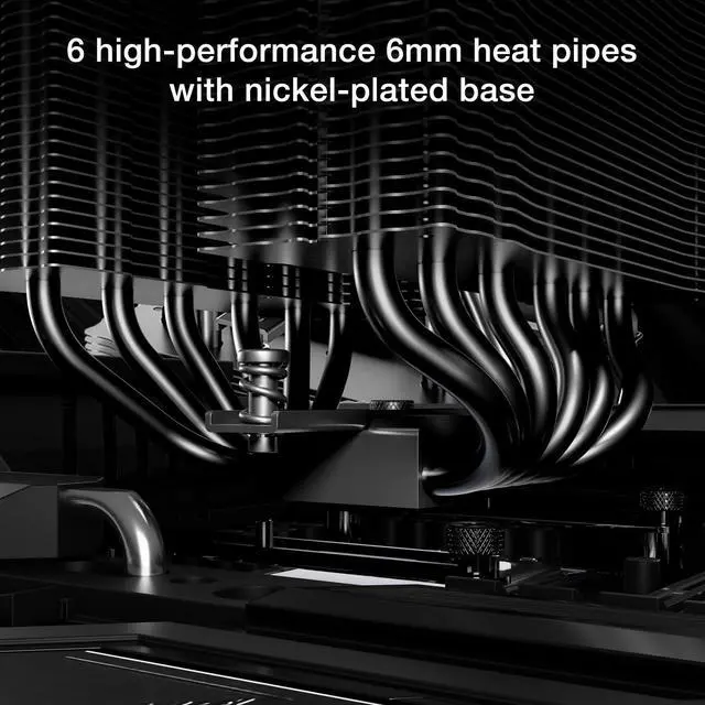Alt view image 3 of 4 - Pure Rock Pro 3 Silver CPU Air Cooler | 120mm Quiet PWM Fan | AMD:AM4 AM5/Intel LGA 1700/1150/1151/1200 | Silver | BK041