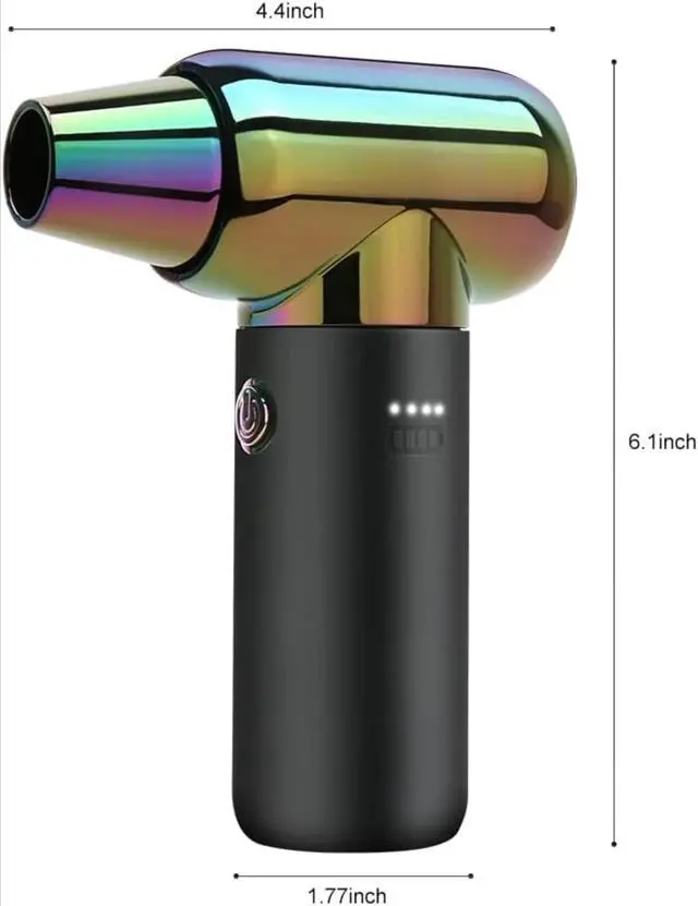Alt view image 2 of 5 - Compressed Air Duster,110000RPM Electric Air Duster, Mini Blower, Jet Dry Blower for Computer, Keyboard, Car, Home, Outdoor Cleaning, Type-C (Green)