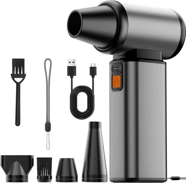 Main image of Compressed Air Duster, Electric Air Duster Rechargeable Brushless Motor Durable Blower Stepless Speed Adjustable Dust Blower