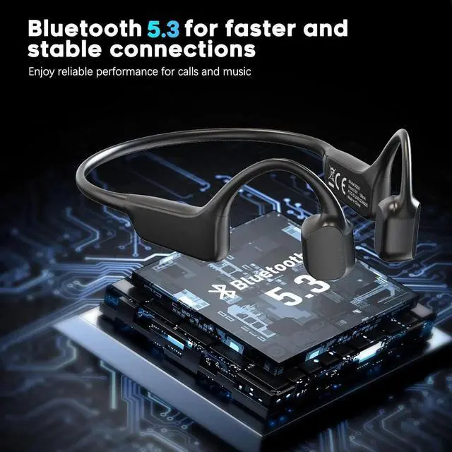 Alt view image 3 of 4 - Open Ear Wireless Headphones Bluetooth 5.3,10Hr Playtime, Sports Earphones with Mic, Running Cycling Hiking