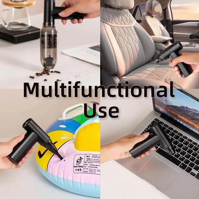 Alt view image 2 of 4 - Mini 4 in 1 Compressed Air Duster & Vacuum, 150000RPM with Strong Suction Rechargeable Cordless