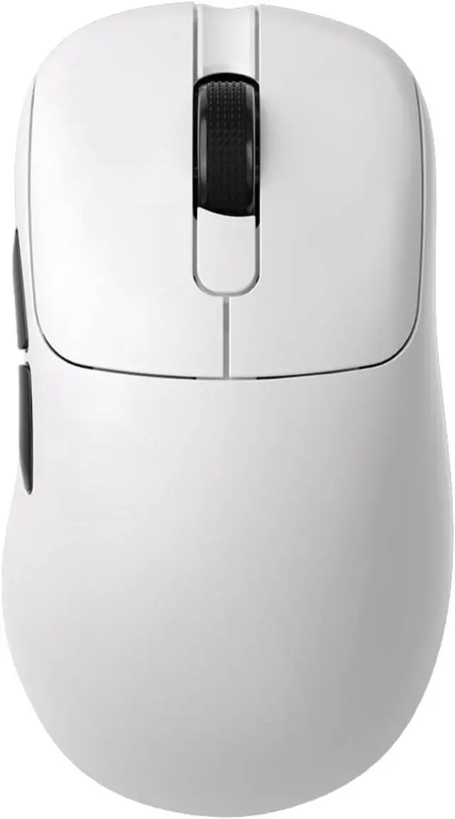 Alt view image 2 of 4 - Gaming Mouse, 58g Ultra-Light, Tri-Mode (2.4G/Wired/Bluetooth 5.2), Magnetic RGB Charging Dock, Ergonomic Right-Hand Design, White