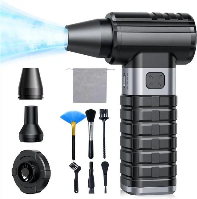 Main image of Compressed Air Duster 4-Gear Adjustable 300000RPM Electric Air Duster Rechargeable Brushless Motor Mini Cordless Air Blower for Keyboard