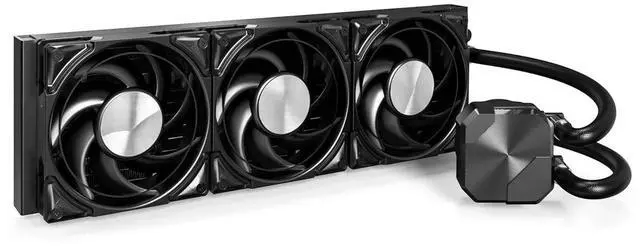 Main image of HyperFlow Silent 360 Black Ultra-Quiet AIO Liquid CPU Cooler, 3100RPM Pump, High-Efficiency , Intel & AMD Compatible, ARGB-Free