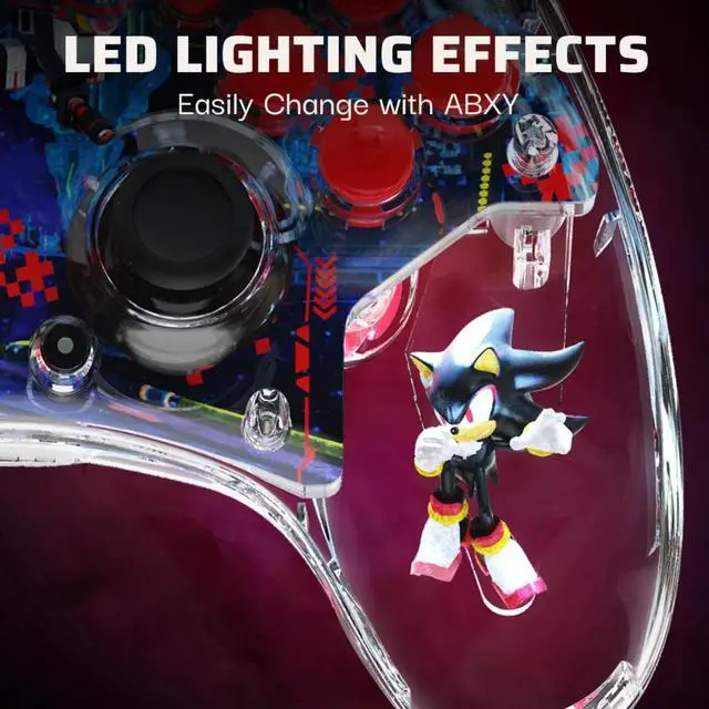 Alt view image 2 of 6 - Wireless Nintendo Switch Pro Controller, Rechargeable LED, Licensed for Nintendo Switch