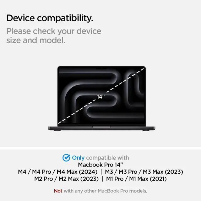Alt view image 2 of 6 - Privacy Filter Screen Protector [SafeView] designed for MacBook Pro 14 inch