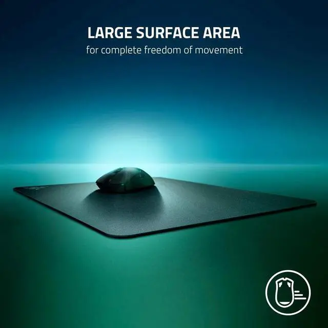 Alt view image 4 of 6 - Gaming Mouse Mat: Beaded, Textured Hard Surface - Large Surface Area - Thin Form Factor - Anti-Slip Base - Classic Black